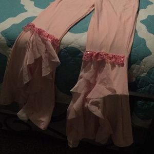 Belly dance pink pants and choli